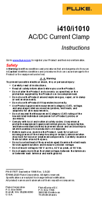 Thumbnail of document Manual - i410 / i410-KIT AC/DC Current Clamp